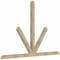 Ekena Millwork Saratoga Rough Sawn Timber Gable Bracket, Douglas Fir, 108"W x 72"H x 4"D x 4"F, 16/12 Pitch GBW108X72X0404SAR00RDF - alternate 4